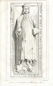 Private Collectionbook Design Prints: Gravestone of King Rudolf of Habsburg (1218-1291) in Speyer Cathedral