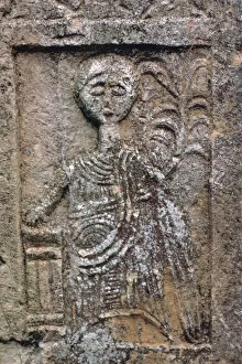 Saturn Prints: Detail of a gravestone in a sanctuary sacred to Saturn, 1st century