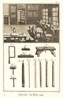 Chisel Prints: Gravure en Bois, Outils: pl. I, 1771 / 1779. Creator: Antonio Baratta