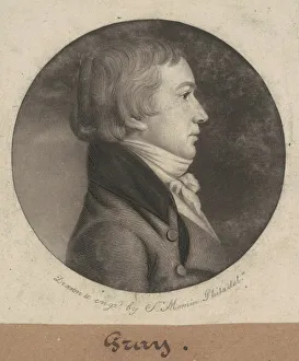 Mezzotint Prints: Gray, 1802. Creator: Charles Balthazar Julien Fevret de Saint-Memin