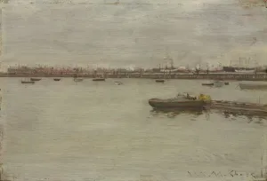Gray Day on the Bay, c. 1886. Creator: William Merritt Chase (American, 1849-1916)