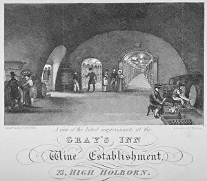 Grays Inn Wine Establishment, High Holborn, London, 1840