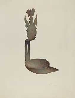 Grease Lamp, 1935 / 1942. Creator: Robert W. R. Taylor