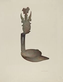 Grease Lamp, 1935 / 1942. Creator: Robert W.R. Taylor