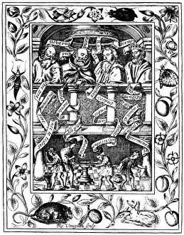 The four great alchemists, 1652. Artist: Robert Vaughan