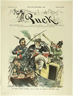 Newsprint Prints: The Great American Statesman, Puck, published September 5, 1883. Creator: Louis Dalrymple
