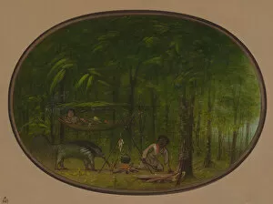 Campfire Gallery: The Great Ant-Eater, 1854 / 1869. Creator: George Catlin