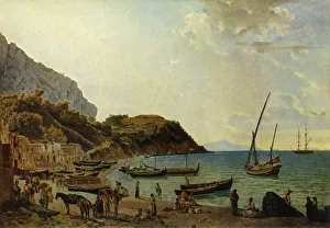 Sylvester Prints: The great Bay of Sorrento - a variation, 1820s, (1965). Creator: Sil vestr Shchedrin