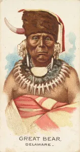 Chief Prints: Great Bear, Delaware, from the American Indian Chiefs series (N2) for Allen &amp