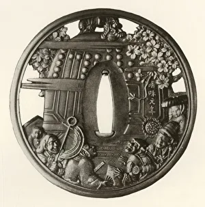 Admiring Gallery: The Great Bell of Chio-In, 1764, (1910). Creator: Ichinomiya Nagatsune