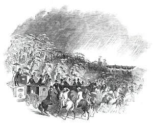 Cultural Event Prints: The Great Berkshire Festival, Jubilee Hill, 1844. Creator: Unknown