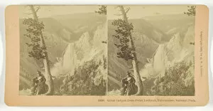 Canon Collection: Great Canyon from Point Lookout, Yellowstone National Park, 1896. Creator: BW Kilburn