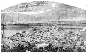 Great Cemetery at Woking - general view, 1856. Creator: Unknown
