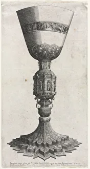 The Great Chalice Adorned with Figures, 1640. Creator: Wenceslaus Hollar (Bohemian, 1607-1677)