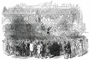 Guildhall Prints: The Great City Meeting at Guildhall, 1850. Creator: Unknown