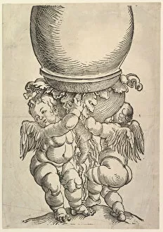 A Durer Gallery: The Great Column (bottom block), 1517. Creator: Albrecht Durer