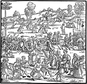 Hans Sebald 1500 1550 Prints: The Great Country Fair (Detail), 1539