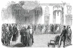 Chandeliers Prints: The Great Exhibition of 1851- Levee at the Mansion-House