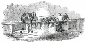 Steam Powered Prints: The Great Exhibition Building in Hyde Park - Adzing and Planing Machinery