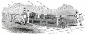 Steam Powered Prints: The Great Exhibition Building in Hyde Park - the Gutter-Cutting Machine