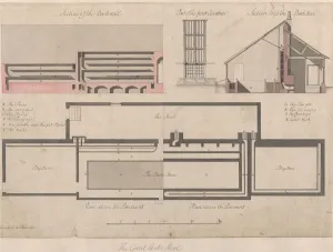 Chimneys Prints: The Great Exotic Stove at Kew, 1763. Creator: William Chambers
