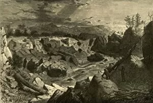 Great Falls of the Potomac, 1874. Creator: Alfred Harral
