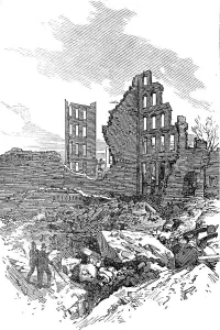 Jw Black Prints: The Great Fire at Boston: ruins of the building where the fire originated