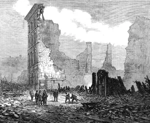 Debris Prints: The Great Fire at Boston: Washington-Street