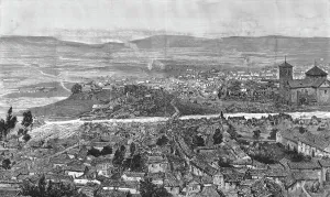 The Great Floods in Spain--The Town of Consuegra after the Inundations, 1891. Creator: Unknown