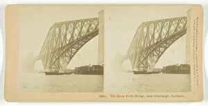 Railway Bridge Gallery: The Great Forth Bridge, Near Edinburgh, Scotland, 1891. Creator: BW Kilburn