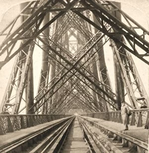 Stereoscope Card Gallery: The Great Forth Bridge, Scotland, 1896. Creator: Works and Sun Sculpture Studios