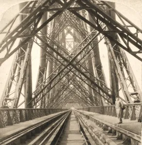 Stereoscope Card Gallery: The Great Forth Bridge, Scotland, 1896. Creator: Works and Sun Sculpture Studios