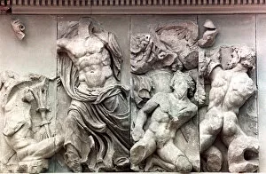 Images Dated 12th March 2007: Detail from the Great Frieze of the Pergamon Altar, 180-159 BC