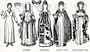 The Great Gallery of British Costume: Dress Worn In Edward The Thirds Reign, c1934