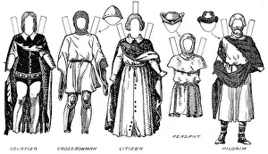 The Great Gallery of British Costume: Dress Worn In Edward The Thirds Reign, c1934