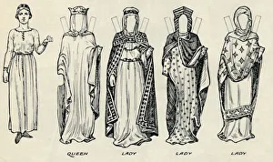 The Great Gallery of British Costume: Varied Dresses Worn in Norman Times, c1934