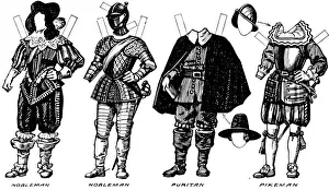 The Great Gallery of Historic Costume: Dresses Worn in James The Firsts Reign, c1934