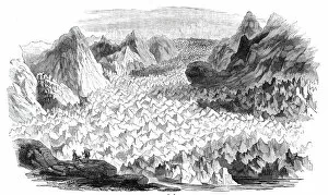 The great glacier of Lauteraar, 1844. Creator: Unknown