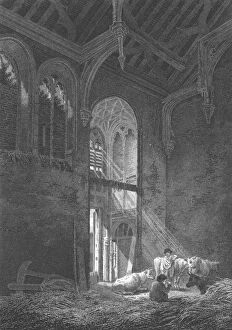 Images Dated 11th September 2018: The Great Hall, Eltham Palace, Kent, 1804. Artist: J Storer