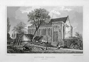 Baynes Gallery: Great Hall of Eltham Palace, Kent, c1830. Artist: W Watkins