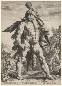 The Great Hercules or Knollenman, 1589. Creator: Hendrick Goltzius (Dutch, 1558-1617) The Great Hercules or Knollenman, 1589. Creator: Hendrick Goltzius (Dutch, 1558-1617)