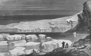 George G Harrap Co Prints: The Great Humboldt Glacier, Peabody Bay, 1855, (1928). Artist: Elisha Kent Kane