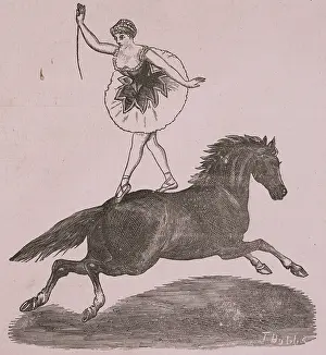 Scrap Book Prints: The Great International Cirque at the Theatre Royal, late 19th century. Creator: Unknown