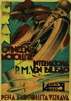 Bilbao Prints: Great International Motor Fortnight in Bilbao, 1932. Creator: Lasheras, Luis (1896-1948)