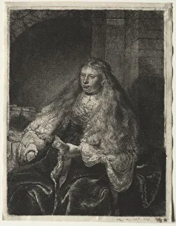 1606 1669 Prints: The Great Jewish Bride, 1634. Creator: Rembrandt van Rijn (Dutch, 1606-1669)