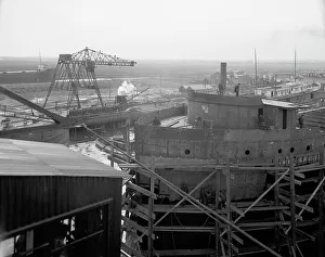 Freighter Prints: Great Lakes Engineering Works, Ecorse, Mich. 1906. Creator: Unknown