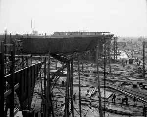 Graving Dock Prints: Great Lakes Engineering Works, Ecorse, Mich. (1906?). Creator: Unknown