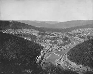 Colonial Portfolio Prints: The Great Loop at Mauch Chunk, 19th century