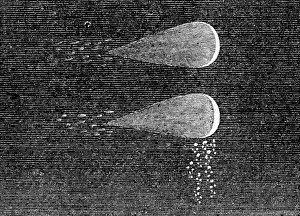 Natural Phenomenon Prints: Great Meteor on Nov. 27. - the Meteor and sparks as seen by Mr