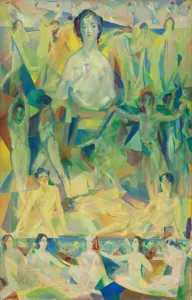 Arthur Bowen Davies Gallery: The Great Mother, c. 1913. Creator: Arthur Davies